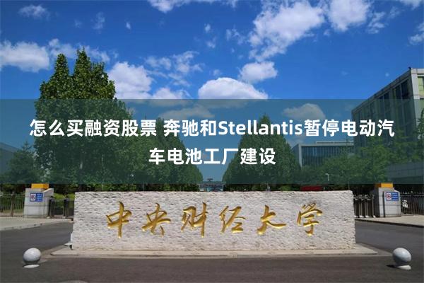 怎么买融资股票 奔驰和Stellantis暂停电动汽车电池工厂建设