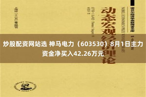 炒股配资网站选 神马电力（603530）8月1日主力资金净买入42.26万元