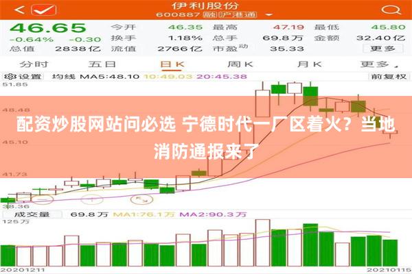 配资炒股网站问必选 宁德时代一厂区着火？当地消防通报来了