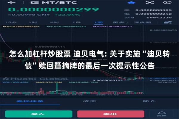 怎么加杠杆炒股票 迪贝电气: 关于实施“迪贝转债”赎回暨摘牌的最后一次提示性公告